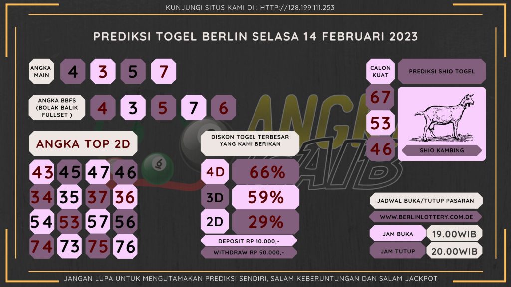 Bocoran Angka Berlin Hari Ini